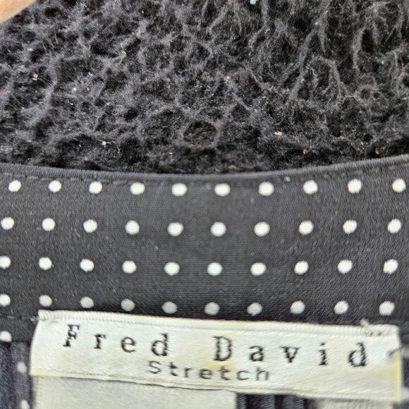 Fred David Womens Button Up Multi-Color Size XL Polyester Blend Stretch - Picture 6 of 12